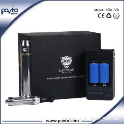 big vapor e-cigarette ego-v6 with 1500mah stainless